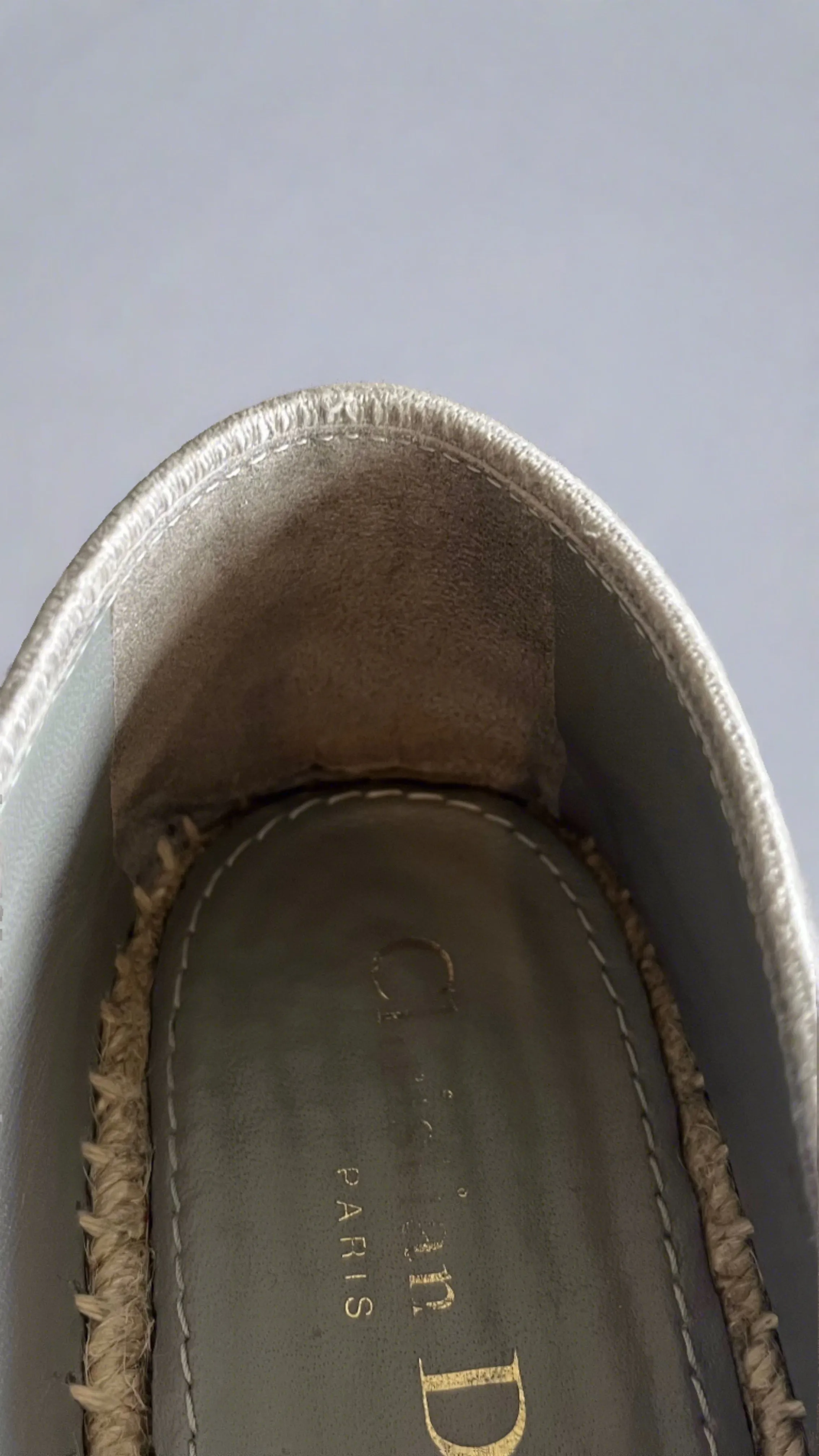 Dior Granville Espadrille, Grey Stone Oblique