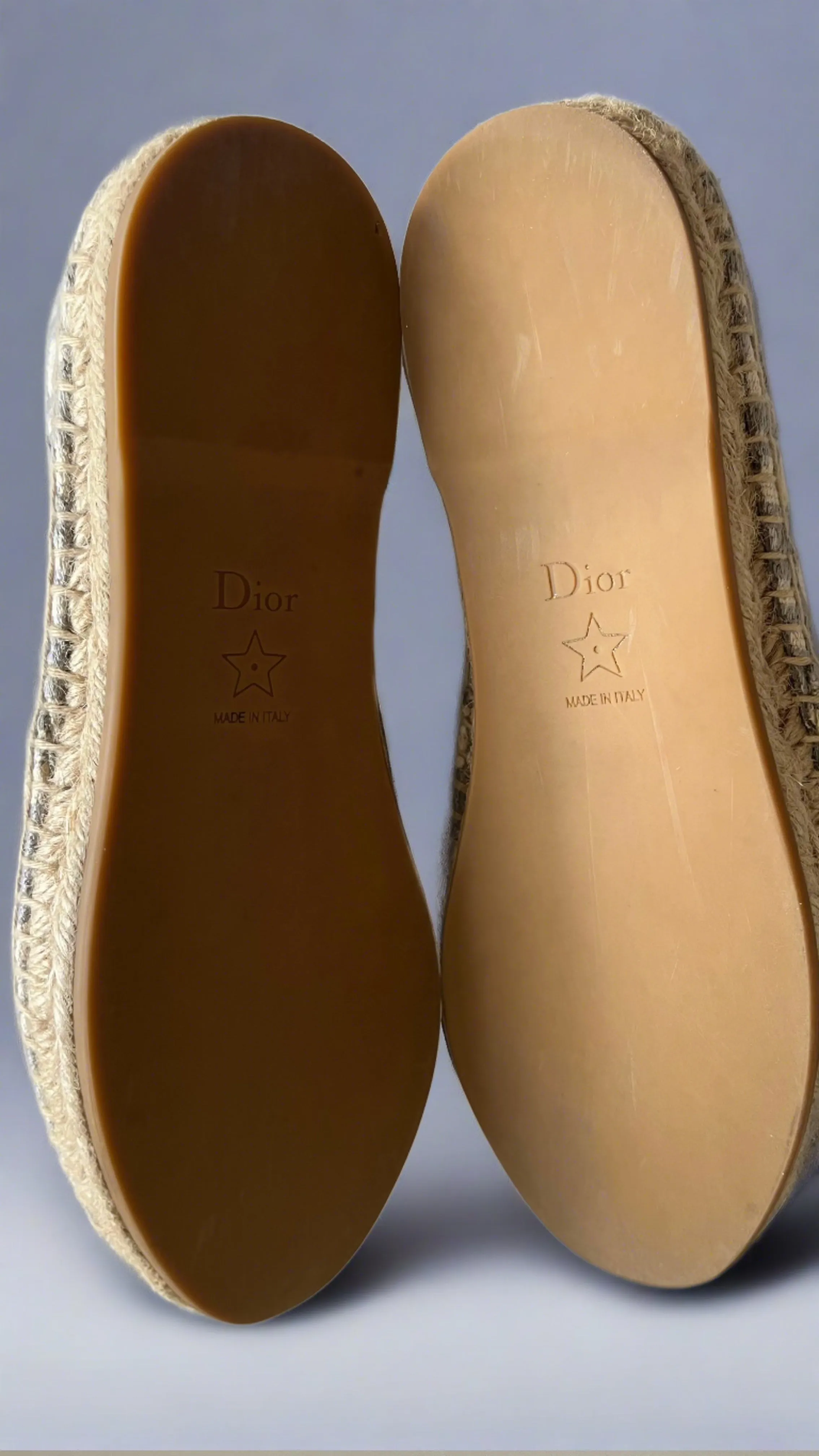 Dior Granville Espadrille, Grey Stone Oblique