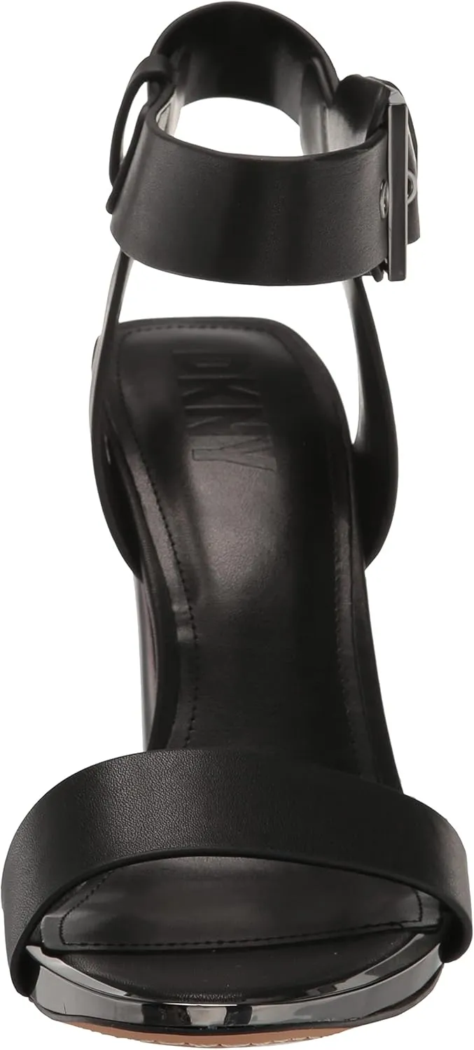 DKNY Women's Transitional Strappy Terah-Ankle Strap Heeled Sandal
