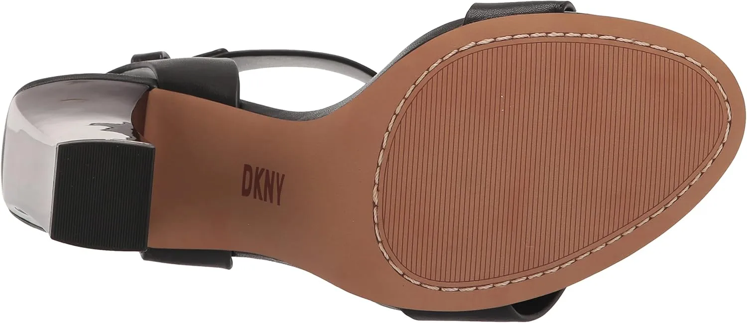 DKNY Women's Transitional Strappy Terah-Ankle Strap Heeled Sandal
