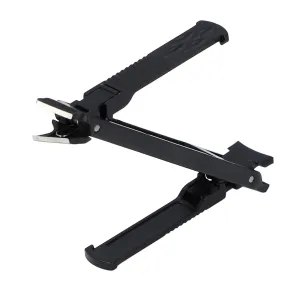 Double Ended Nail Clipper, Stainless Steel Foldable Deformation Design, Innovative Slim Flexible Nail Cutter (Black)