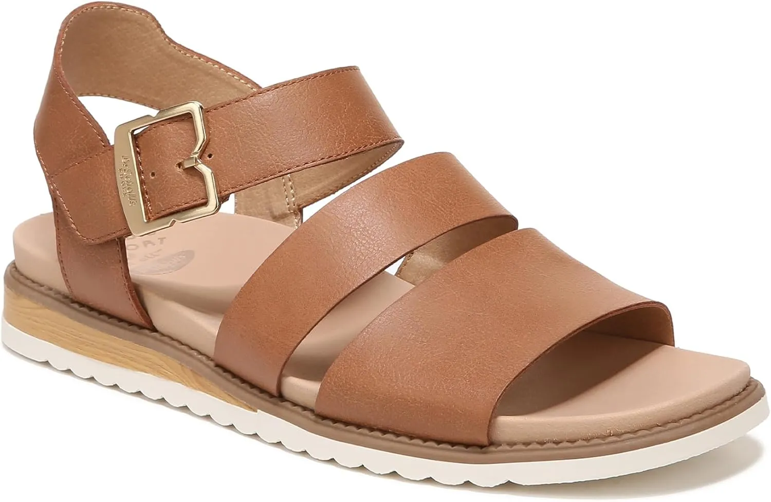 Dr. Scholl's Shoes Women's Island Glow Strappy Flat Sandal