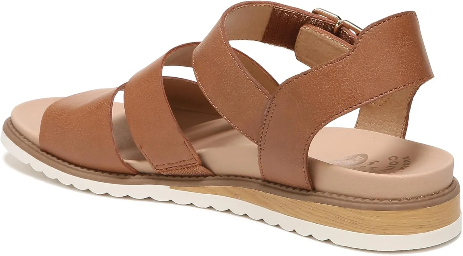 Dr. Scholl's Shoes Women's Island Glow Strappy Flat Sandal