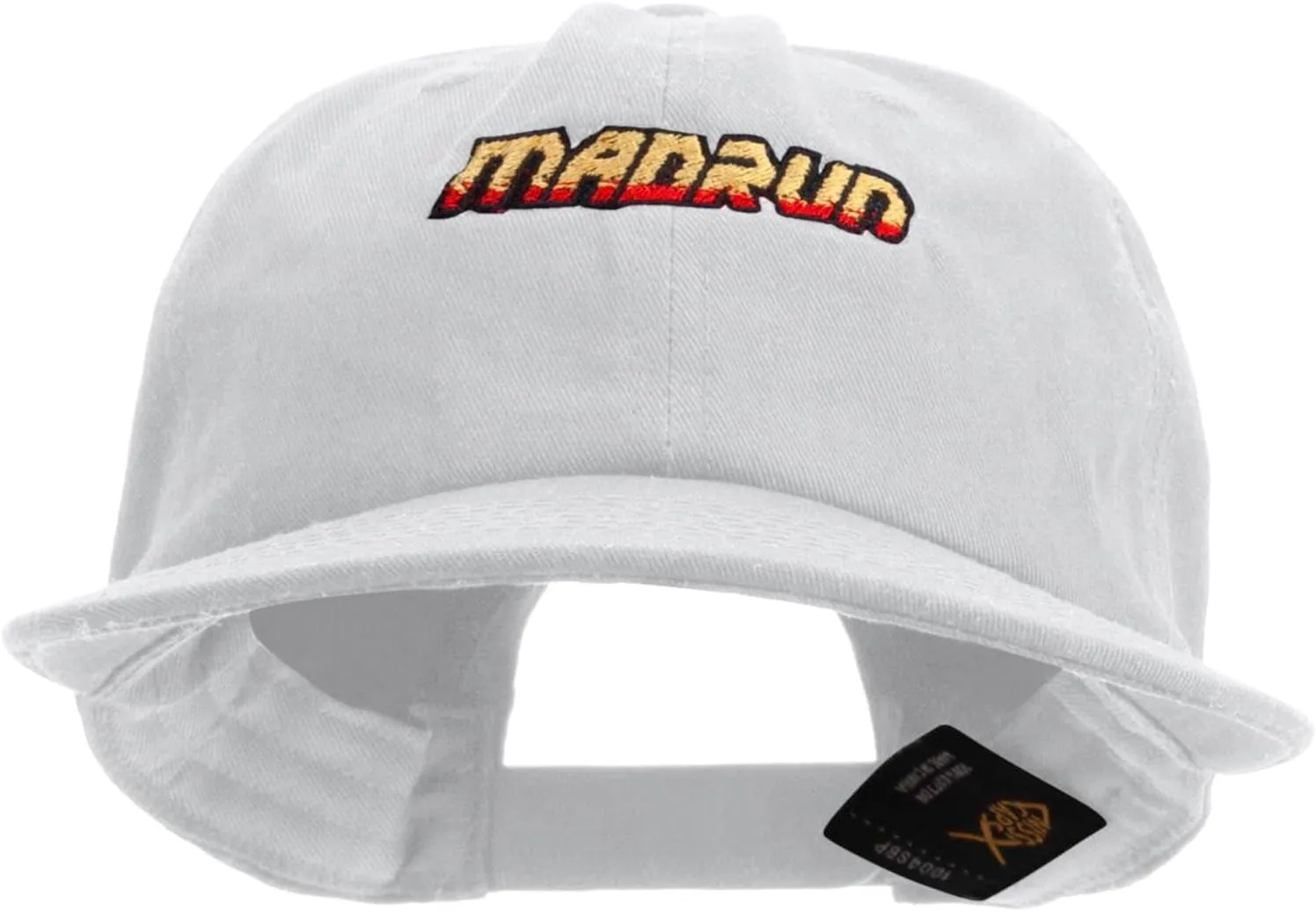 e4Hats.com Madrun Race Embroidered Unconstructed High Profile Cotton Flat Bill Cap