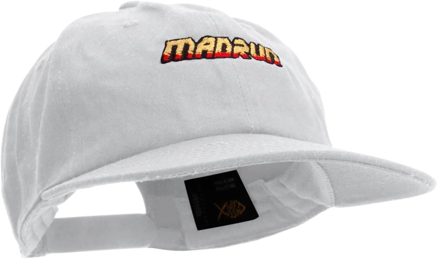 e4Hats.com Madrun Race Embroidered Unconstructed High Profile Cotton Flat Bill Cap