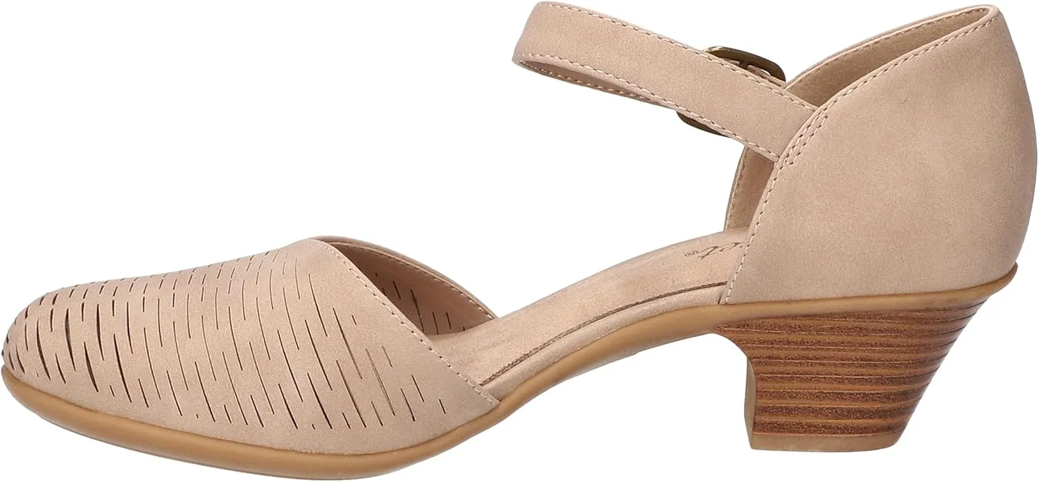 Easy Street Women's Justina Heeled Sandal, Sand, 8.5