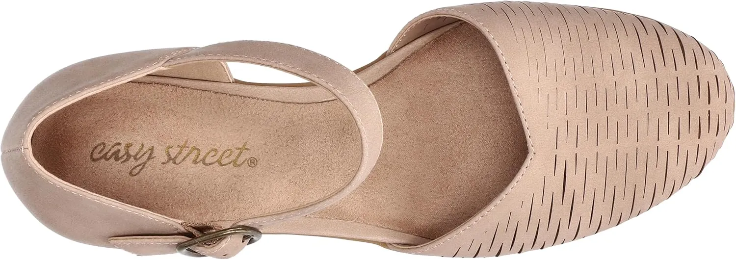 Easy Street Women's Justina Heeled Sandal, Sand, 8.5