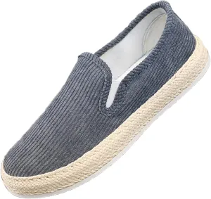 EFTCAL Men's Suede Espadrille Loafers,Lightweight Breathable Slip On Flat Walking Shoes Casual Driving Shoes
