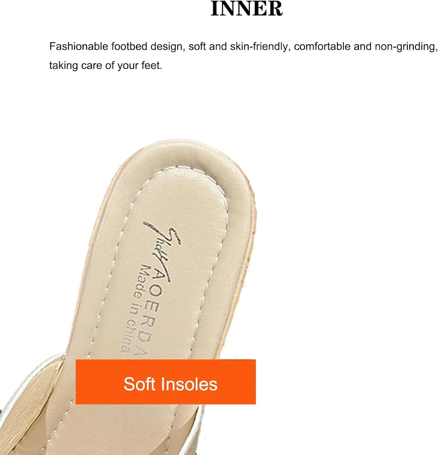 EFTCAL Women Open Toe Suede Platform Sandal,Comfort Slip On Backless Espadrille Wedge Sandals with Arch Support,Casual Fashion Non-Slip Beach Slide
