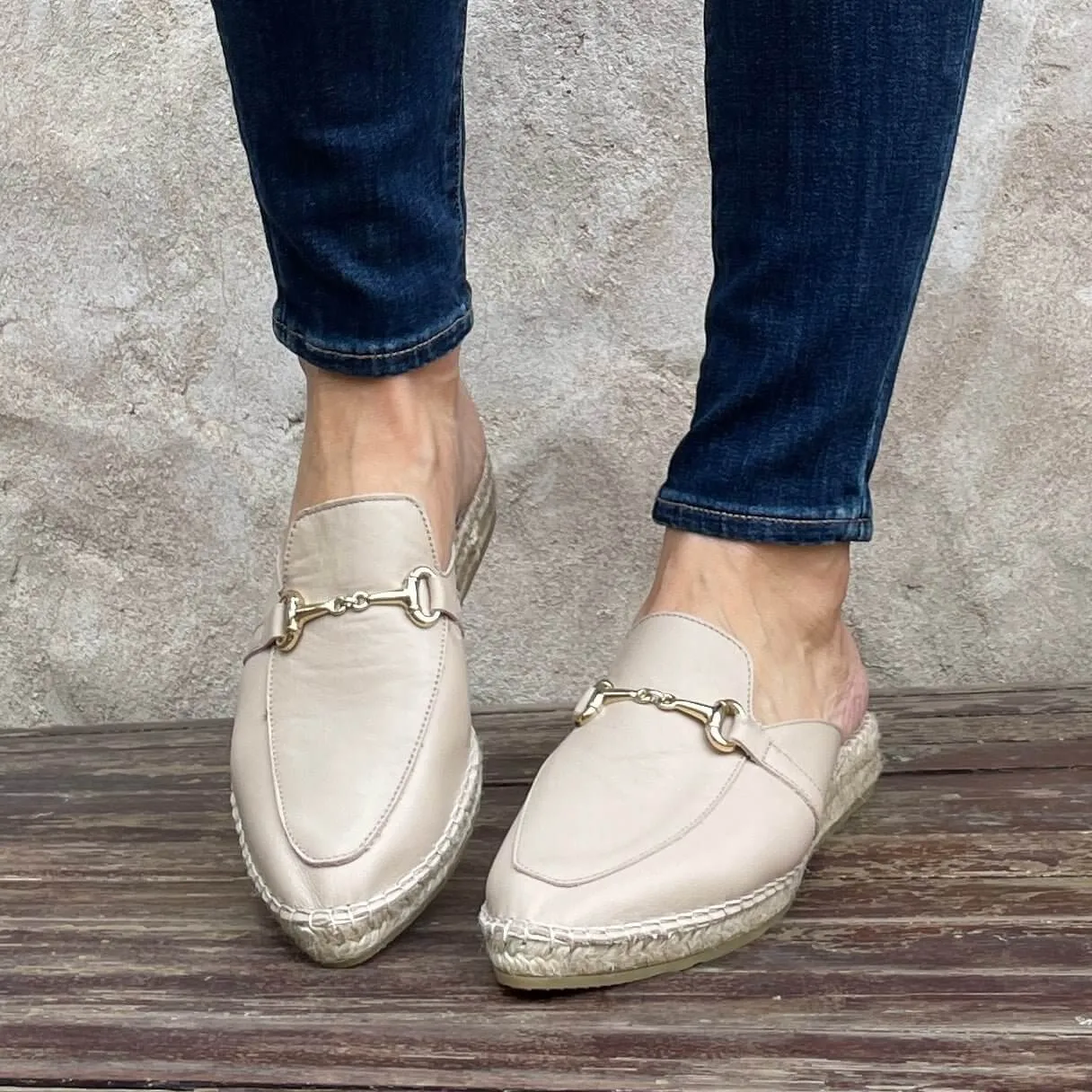 Espadrille Mule in Sand