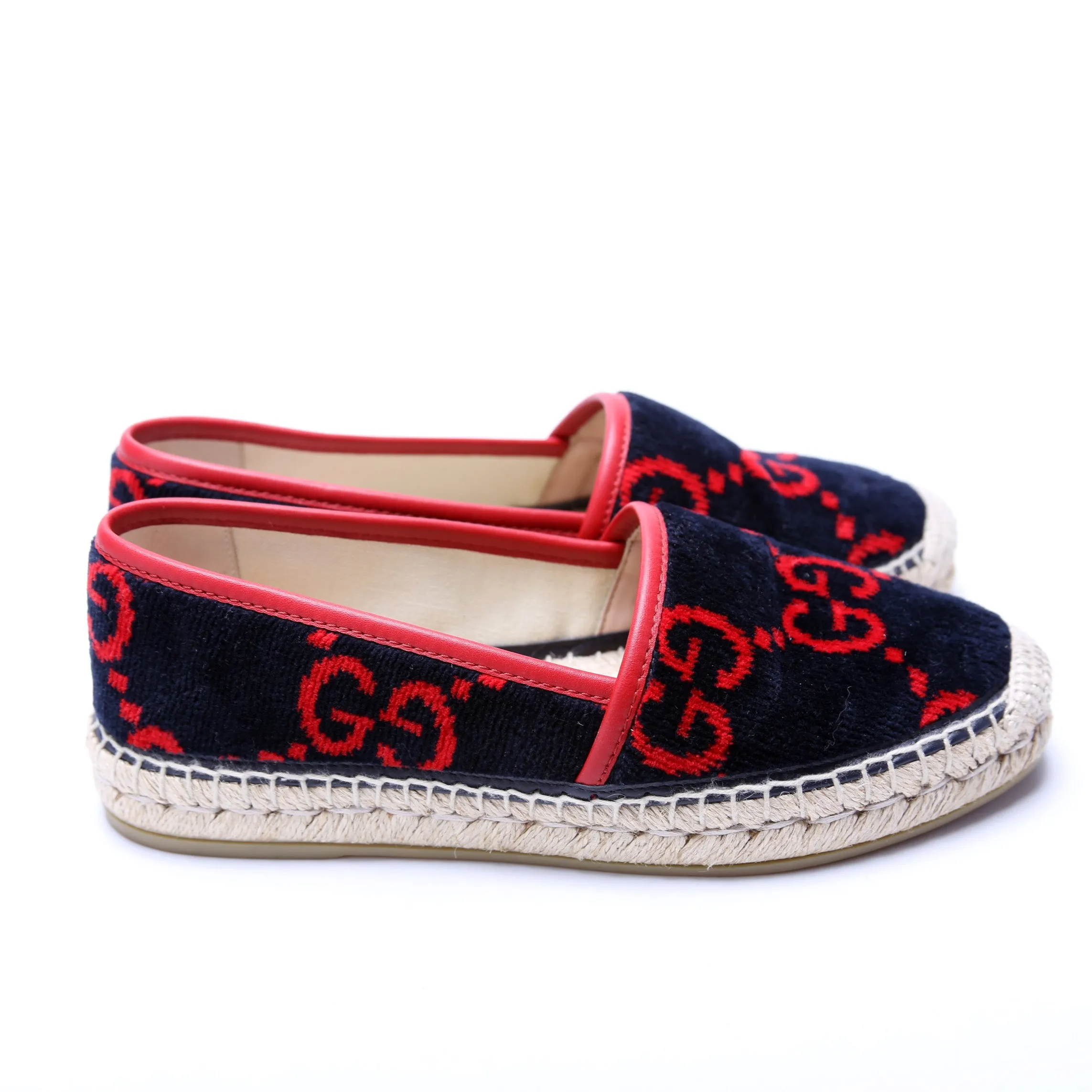 Espadrille Velvet Flats Size 35.5