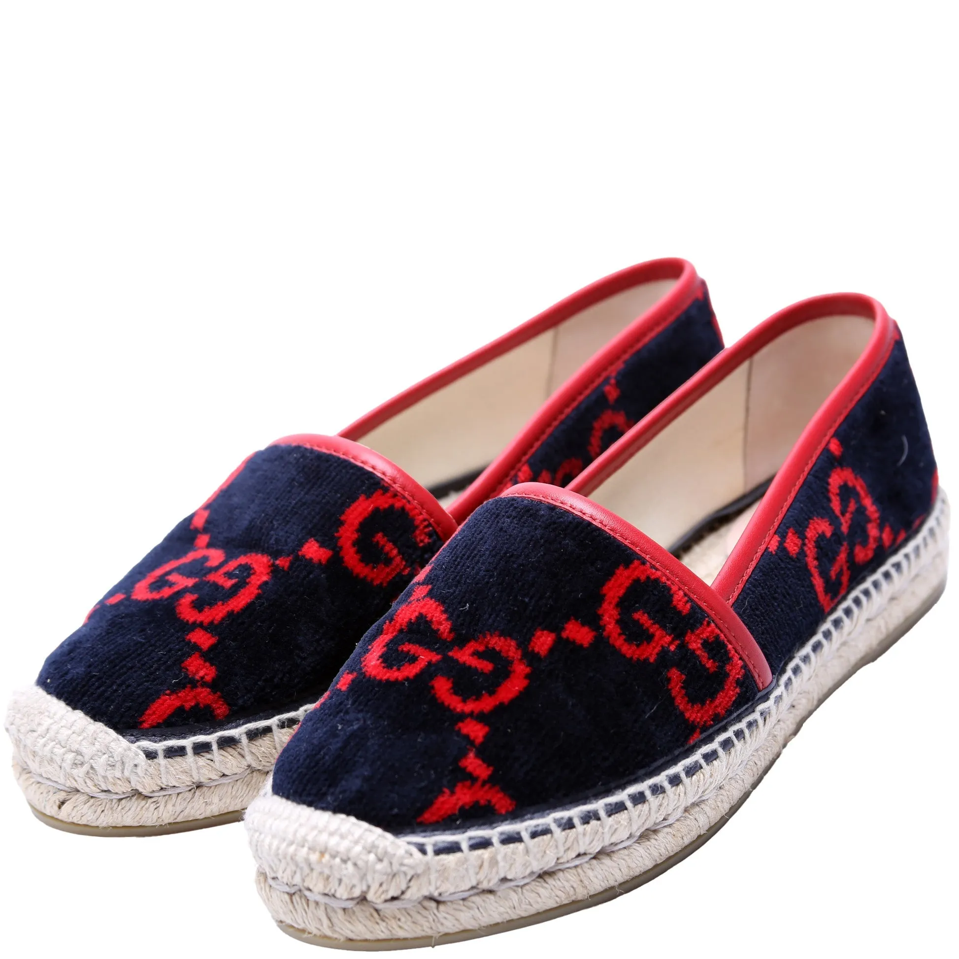 Espadrille Velvet Flats Size 35.5