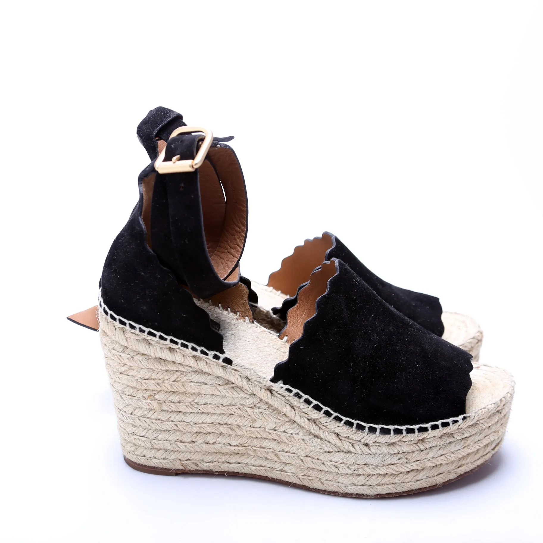 Espadrille Wedges Size 41 Black