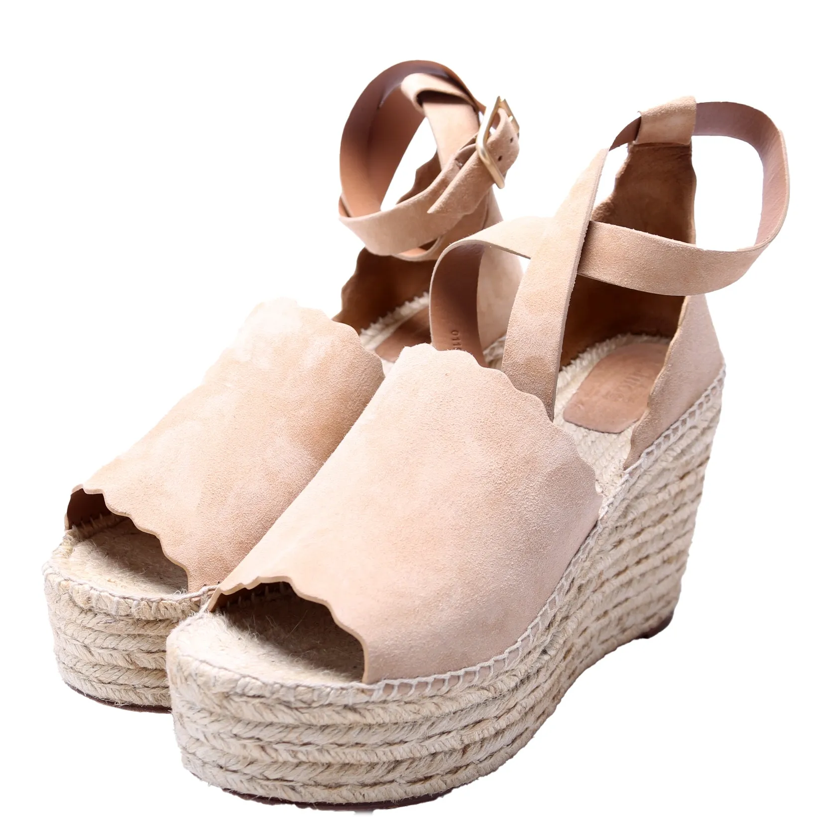 Espadrille Wedges Size 41 Tan