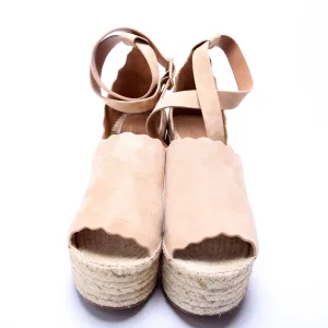 Espadrille Wedges Size 41 Tan