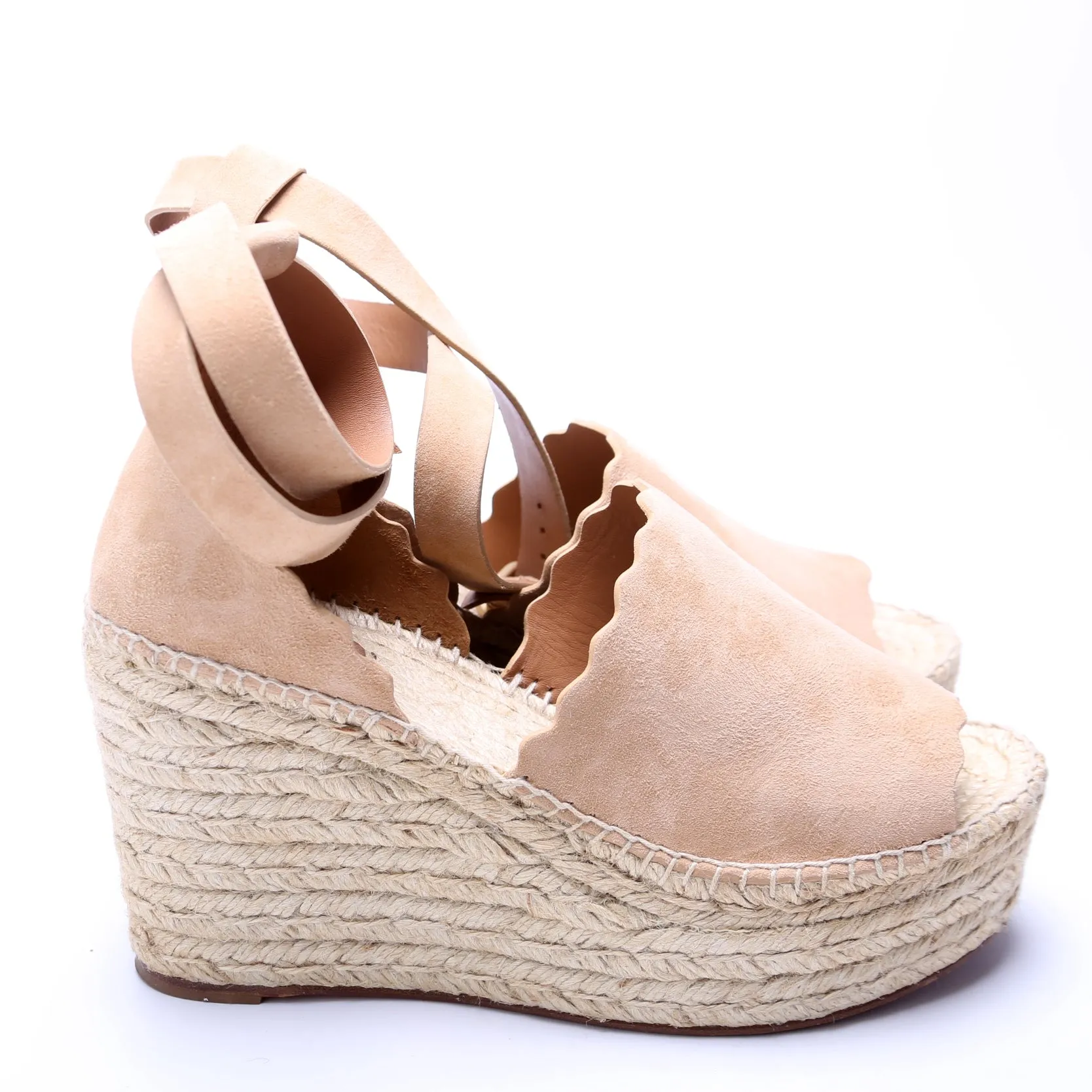Espadrille Wedges Size 41 Tan
