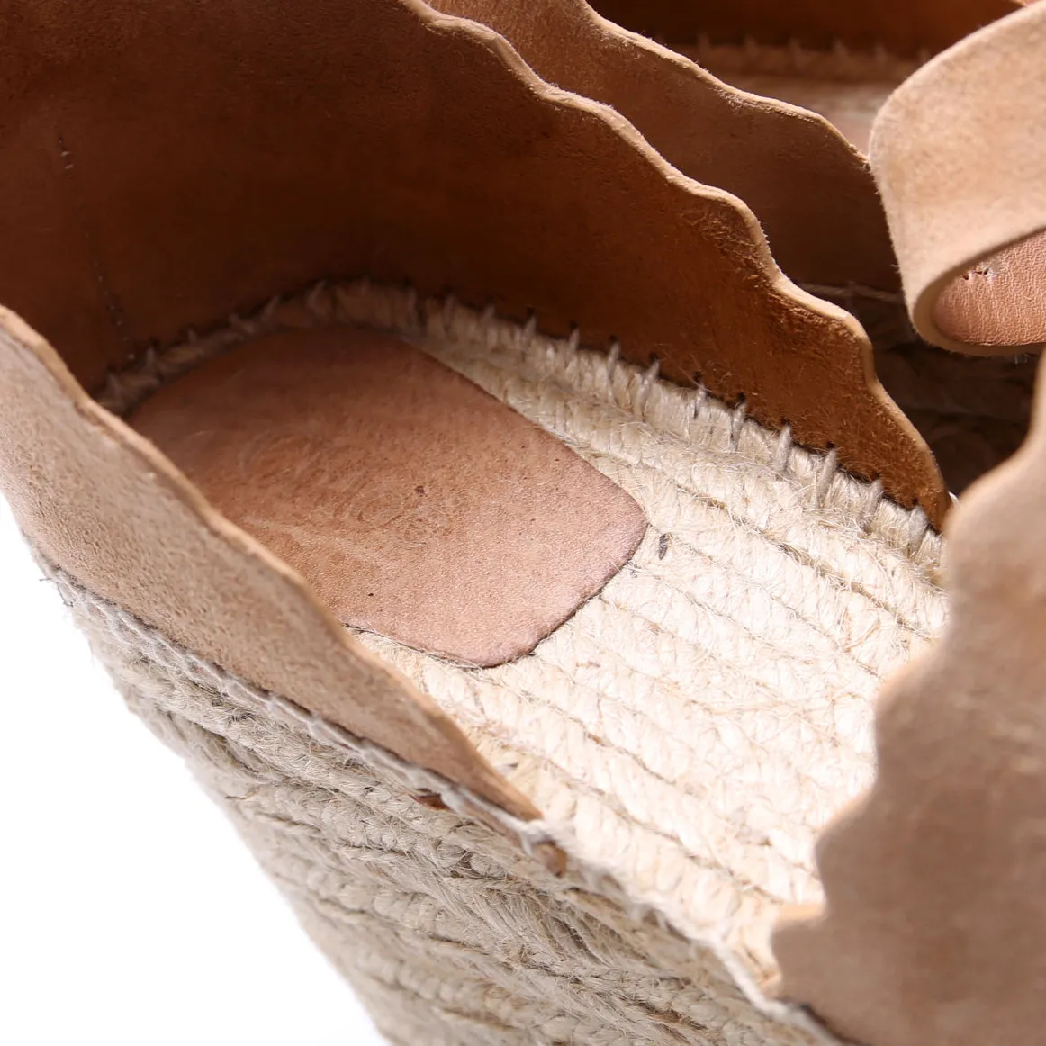 Espadrille Wedges Size 41 Tan
