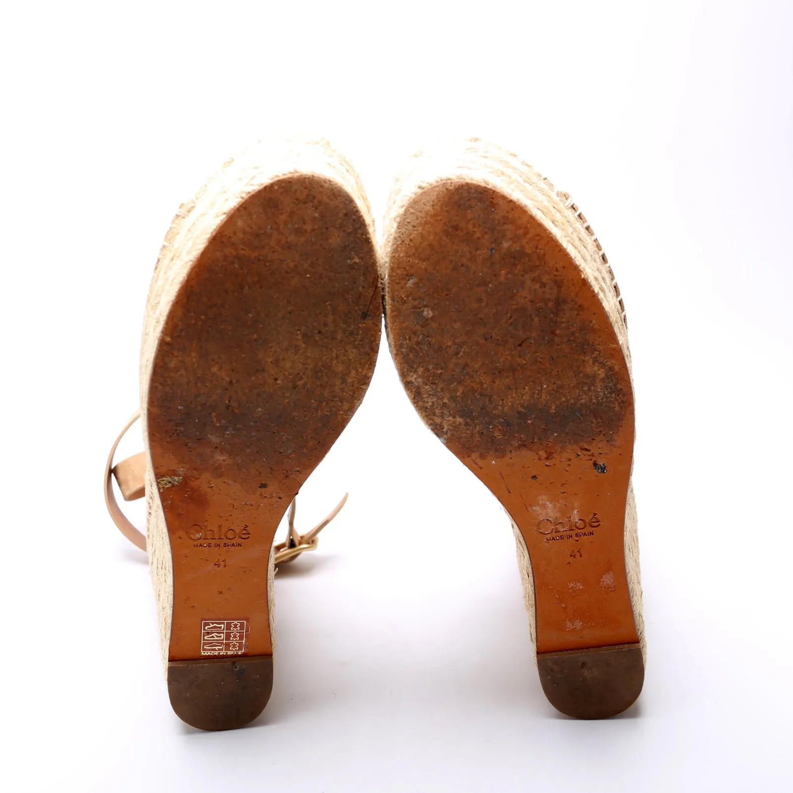 Espadrille Wedges Size 41 Tan