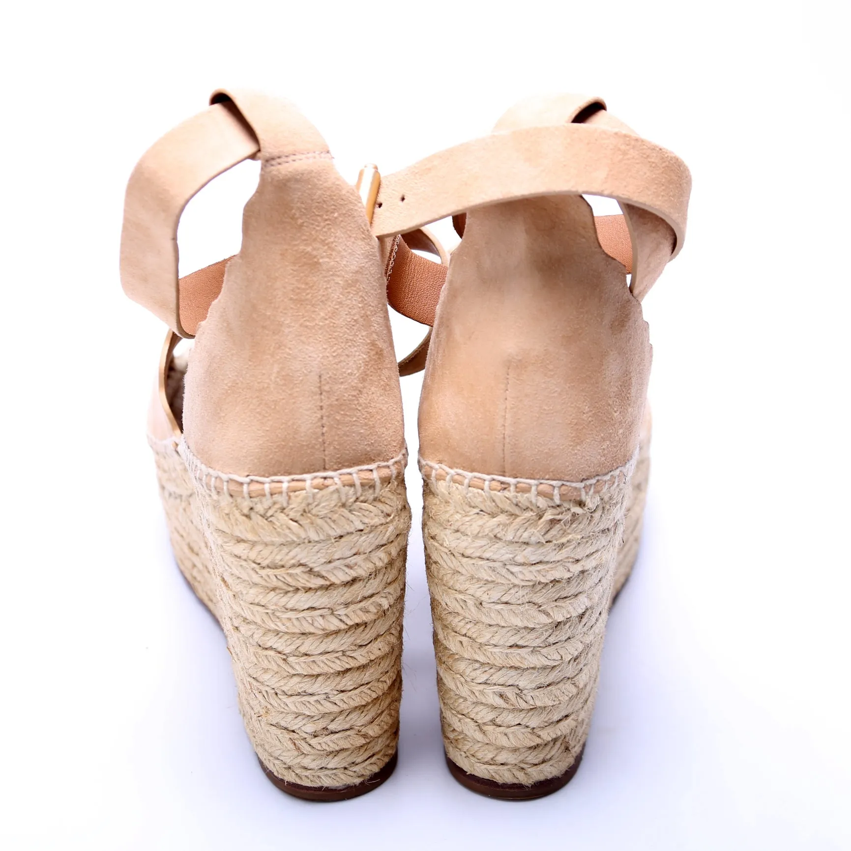 Espadrille Wedges Size 41 Tan