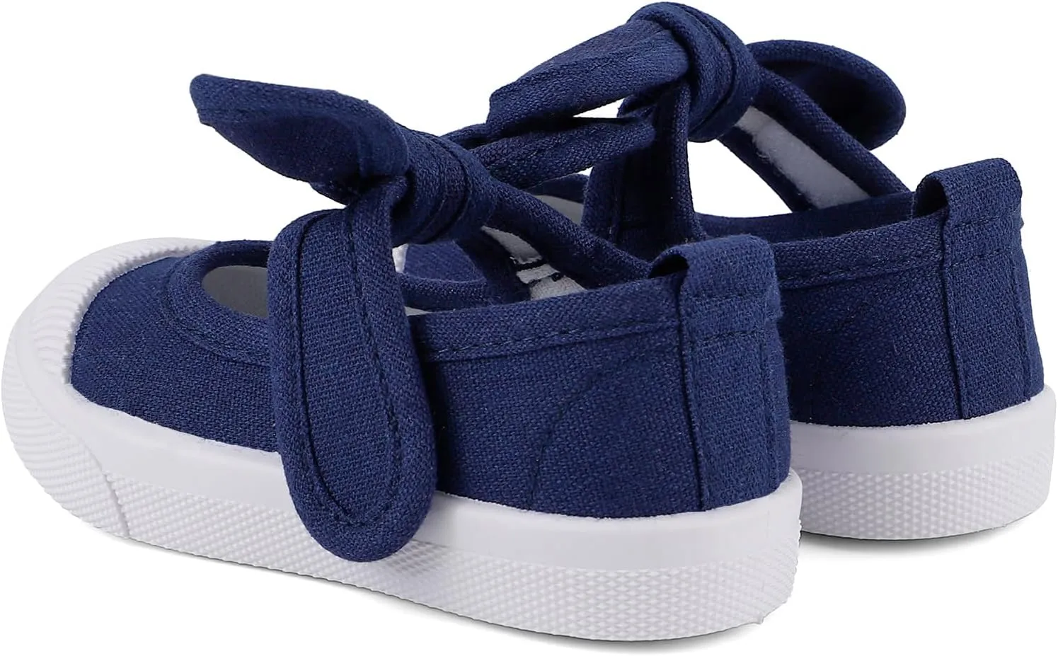ESTAMICO Kids School Uniform Dress Shoe Girls Bowknot Mary Jane Flat Sneakers for Toddler/Little Kid