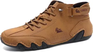 Explorer Waterproof Lightweight Unisex Outdoor Shoes for Hiking Camping & Driving Shoes High Top Chukka Boots Non-Slip Breathable Women&Men Italian Handmade Sports Shoe
