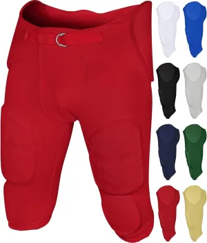 Exxact Sports Proline Youth Integrated Football Pants with 7 Flex Pads, Lightweight Football Practice Pants for Protection