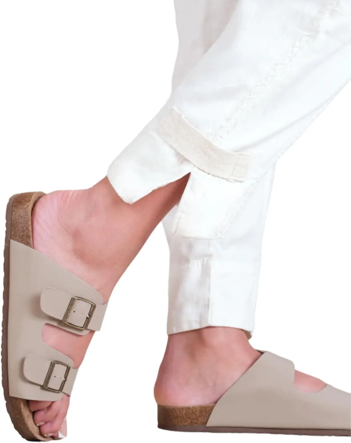 Fashion Thirsty - Nobuck Willow Flat Sandals for Women