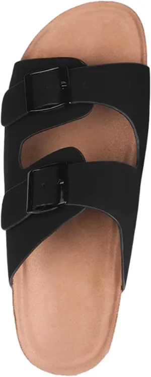 Fashion Thirsty - Nobuck Willow Flat Sandals for Women