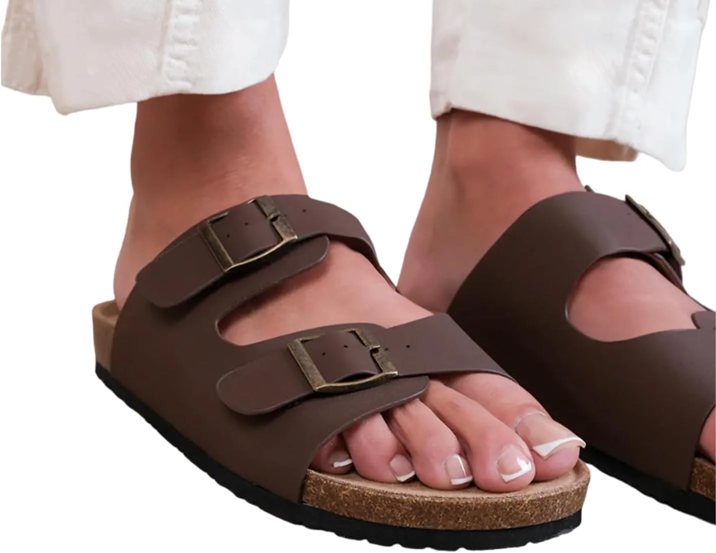 Fashion Thirsty - Nobuck Willow Flat Sandals for Women
