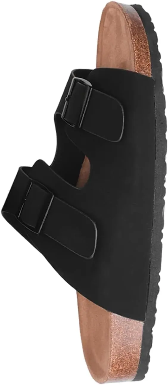Fashion Thirsty - Nobuck Willow Flat Sandals for Women