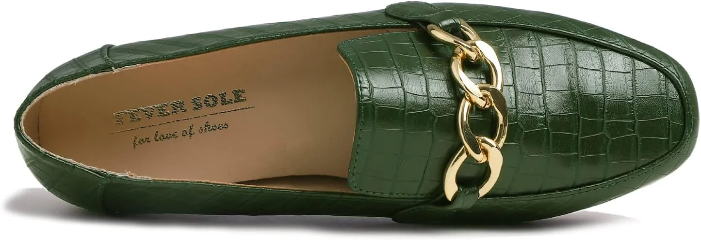 Feversole Women's Fashion Trim Deco Loafer Slippers