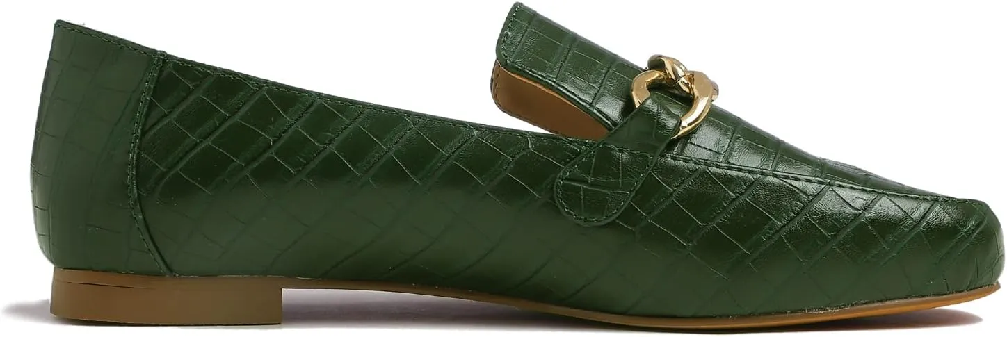 Feversole Women's Fashion Trim Deco Loafer Slippers