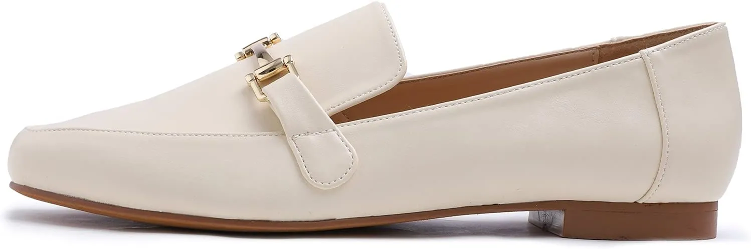 Feversole Women's Fashion Trim Deco Loafer Slippers