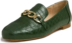 Feversole Women's Fashion Trim Deco Loafer Slippers