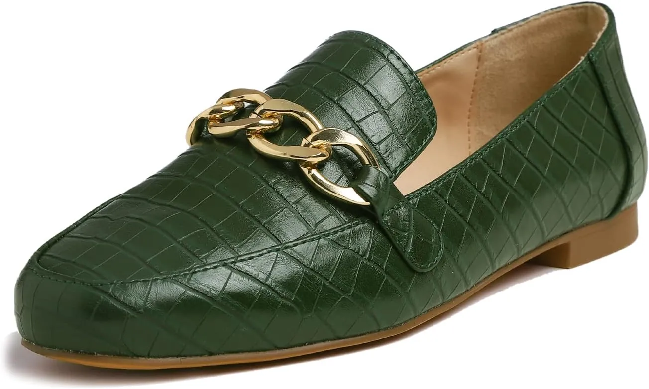 Feversole Women's Fashion Trim Deco Loafer Slippers