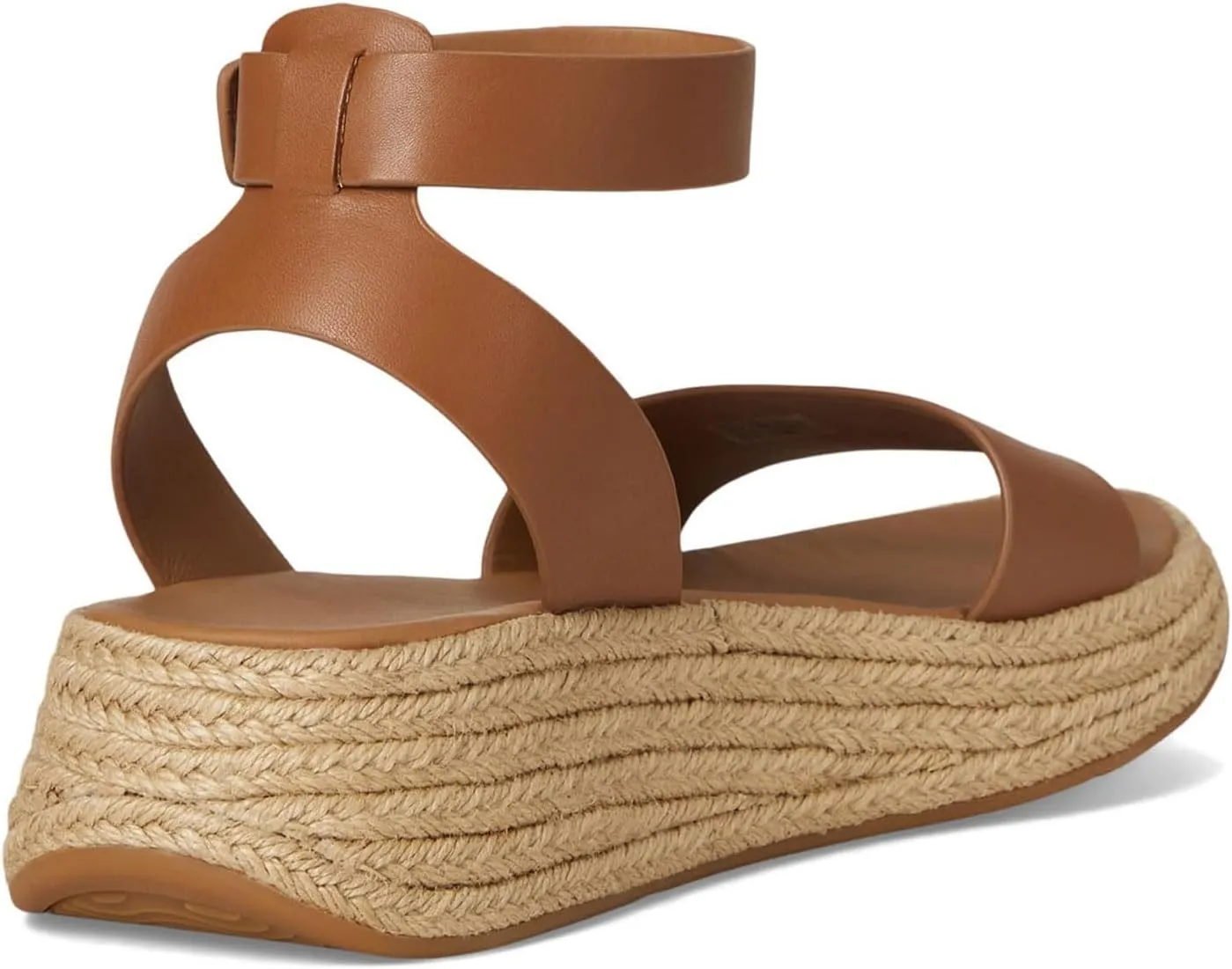 FitFlop Women's F-Mode Espadrille Leather Flatform a/Strap Sandals Wedge
