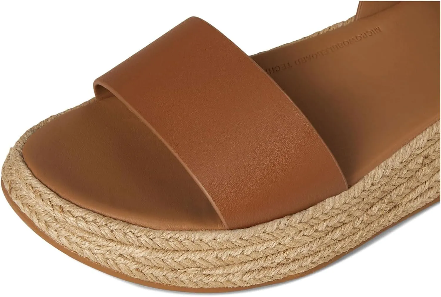 FitFlop Women's F-Mode Espadrille Leather Flatform a/Strap Sandals Wedge