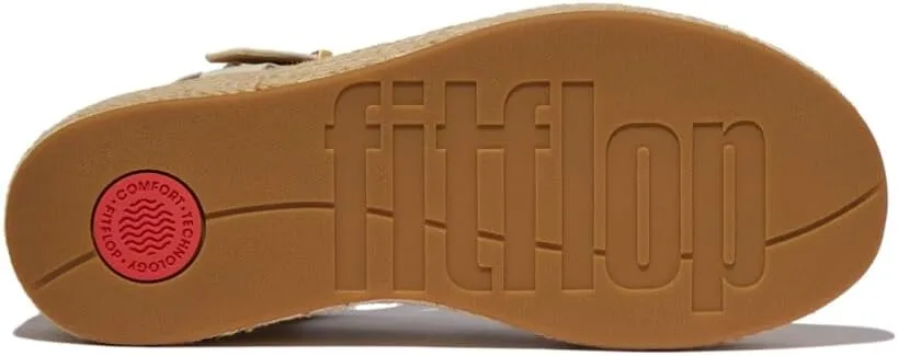 FitFlop Women's Platfforms Espadr. Leather Fisherman Wedge Sandals