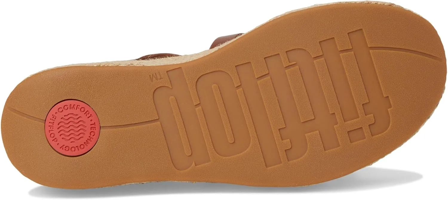 FitFlop Women's Platfforms Espadrille Leather Fisherman Wedge Sandals