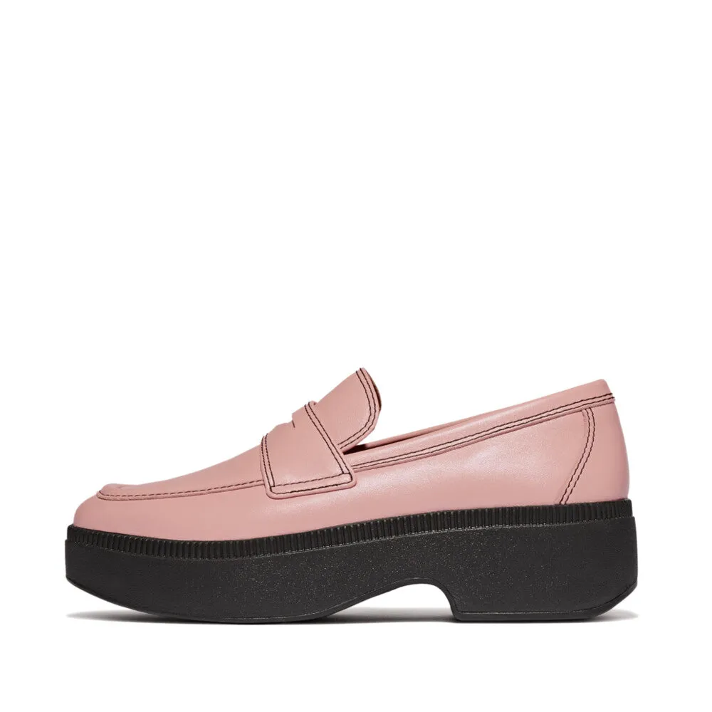 FitFlop x Song Hye Kyo<br>F-LUMA Contrast-Stitch Demi-Wedge Loafers
