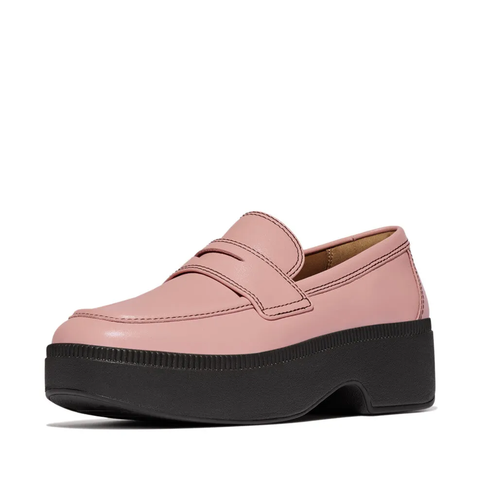FitFlop x Song Hye Kyo<br>F-LUMA Contrast-Stitch Demi-Wedge Loafers