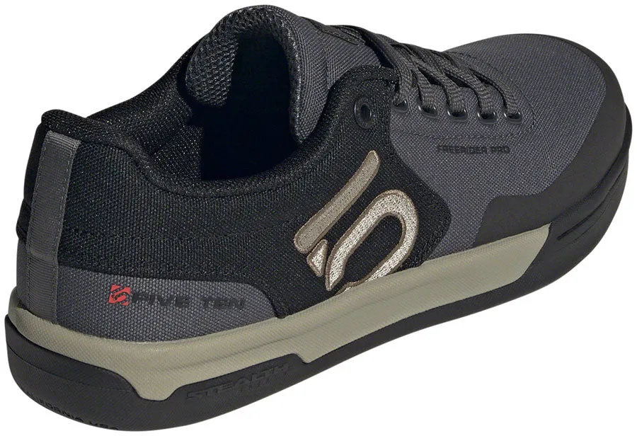 Five Ten Freerider Pro Canvas Flat Shoes - Men's, Gray Six/Silver Pebble/Core Black, 10