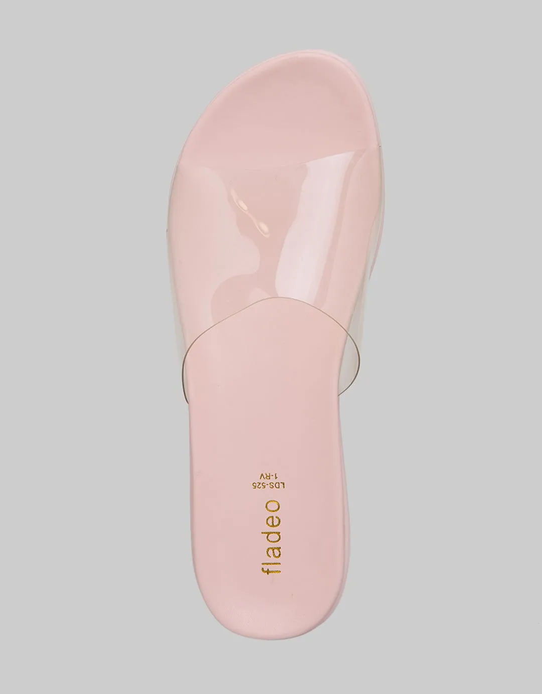 Fladeo Strap Transparan Sandal Slide Wanita