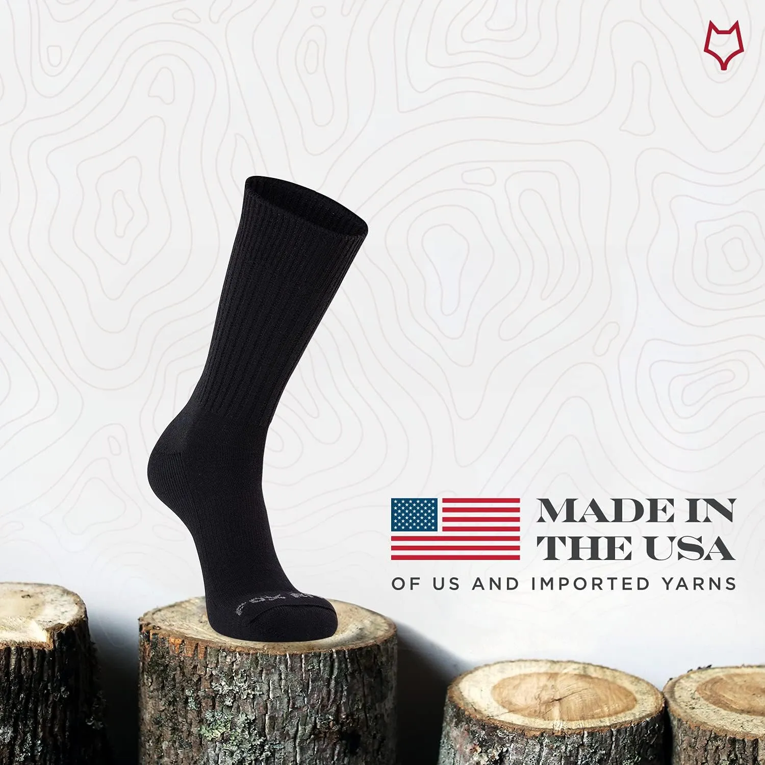 Fox River Bilbao Merino Wool Crew Socks Medium Weight Warm Thermal Socks for Men with Fully Cushioned Sole