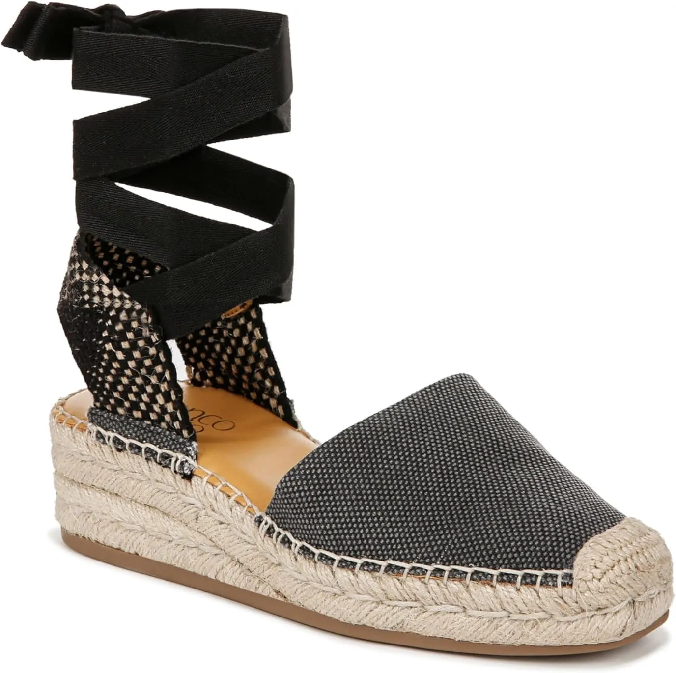 Franco Sarto Women's Britney Ankle Strap Wedge Espadrilles Sandal