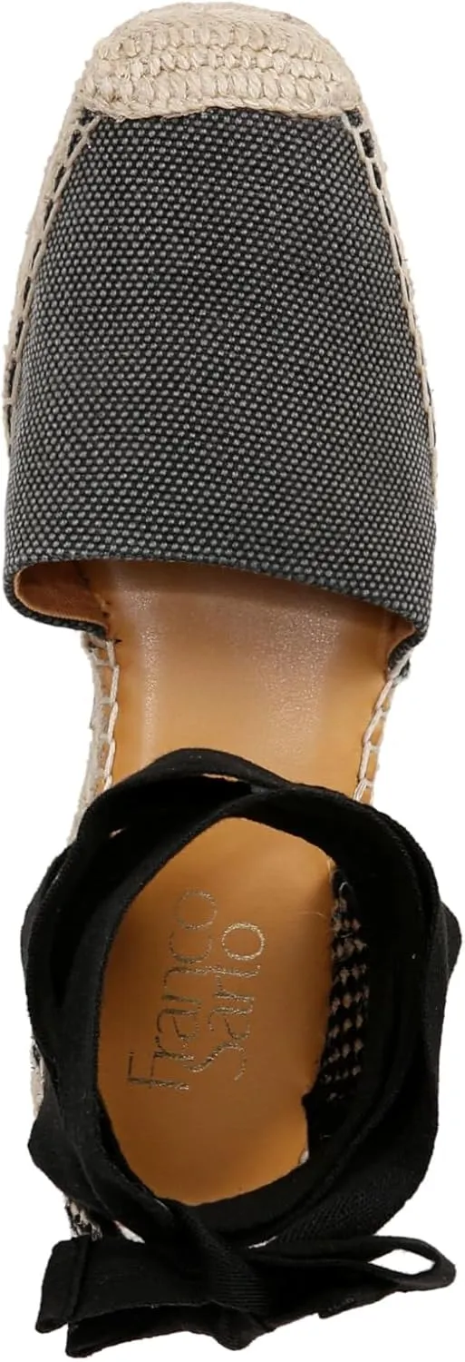 Franco Sarto Women's Britney Ankle Strap Wedge Espadrilles Sandal