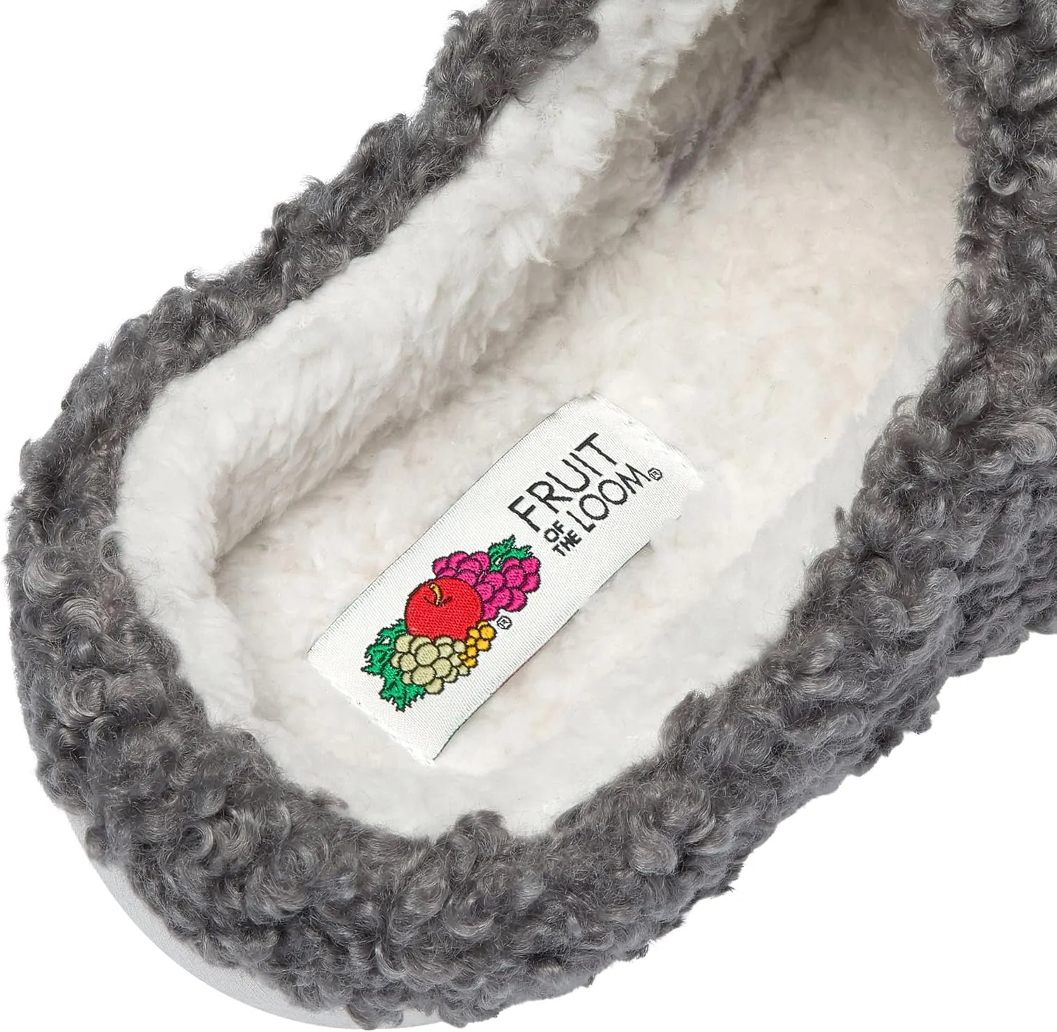 Fruit of the Loom House Slippers For Women, Memory Foam Insole, Indoor Outdoor, Comfy, Berber Loafer