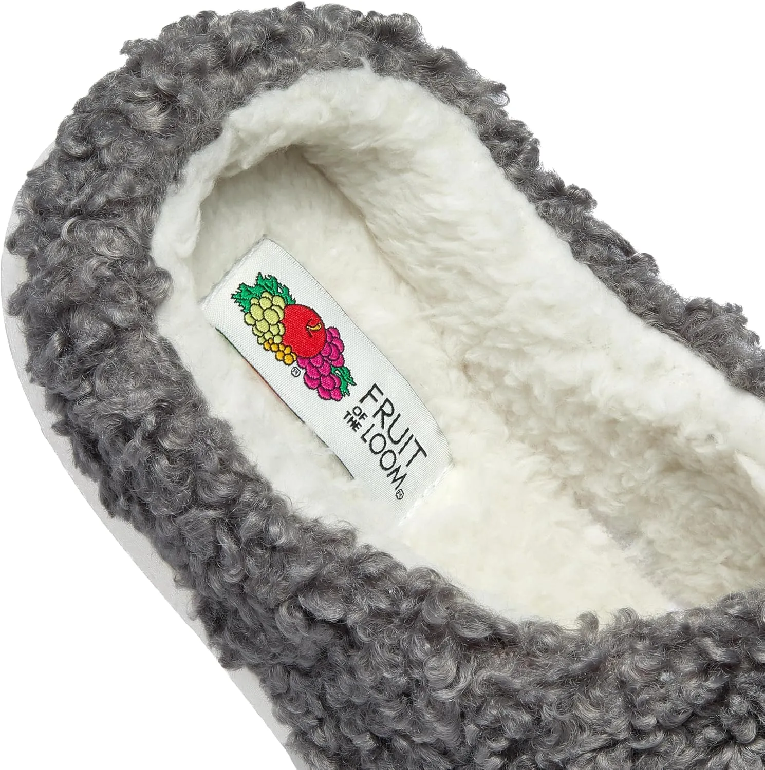 Fruit of the Loom House Slippers For Women, Memory Foam Insole, Indoor Outdoor, Comfy, Berber Loafer