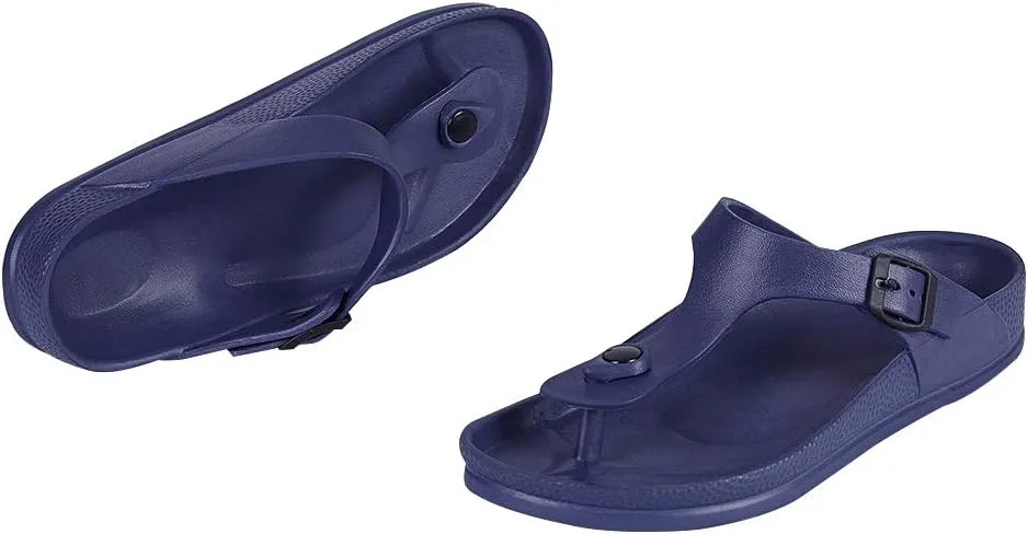FUNKYMONKEY EVA Flip Flops Waterproof Adjustable Thong Sandals for Mens and Womens
