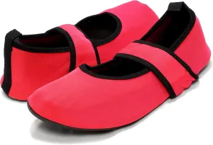 Futsole Women's Soft-Sided Shoes for Indoors/Outdoors, Foldable & Flexible Footwear for Sport, Exercise, Yoga or Travel, Dance Shoes